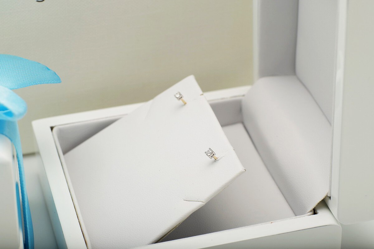 Emaga Złote kolczyki KXD2555 - Diament